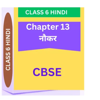 Chapter 13. नौकर CBSE CLASS 6 HINDI WORKSHEET