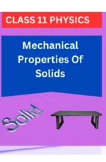 Mechanical Properties Of Solids CLASS 11 PHYSICS WORKSHEET: A SOLID STUDY